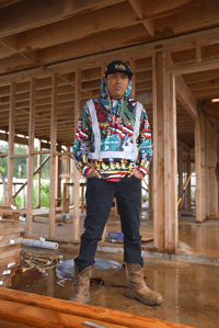 Image 1 of Logo Bomb Hi-Viz Long sleeve Hoodie