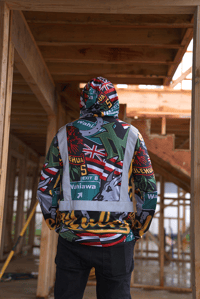 Image 2 of Logo Bomb Hi-Viz Long sleeve Hoodie