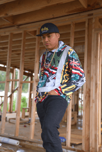 Image 3 of Logo Bomb Hi-Viz Long sleeve Hoodie