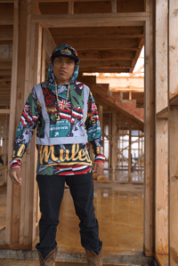 Image 4 of Logo Bomb Hi-Viz Long sleeve Hoodie