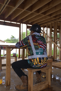 Image 5 of Logo Bomb Hi-Viz Long sleeve Hoodie