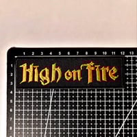 Image 3 of High On Fire Embroidered Patch With Merrowed Edge