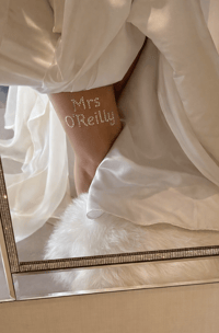 Image 3 of Personalised Crystal Bridal Tights