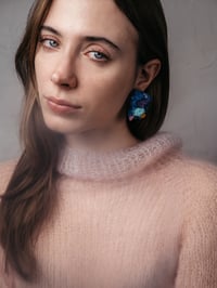 Image 2 of Sugar Blue Oxide Confetti Earrings