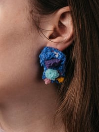 Image 3 of Sugar Blue Oxide Confetti Earrings