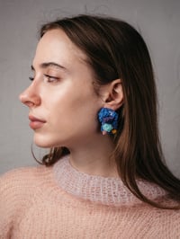 Image 4 of Sugar Blue Oxide Confetti Earrings