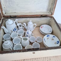 Image 3 of White Chippy Wooden Box Full of Little Treasures