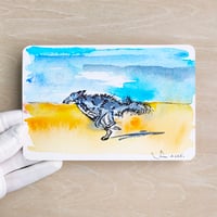 Running On The Beach (10x15cm) Series Dog Run, 3 of 3