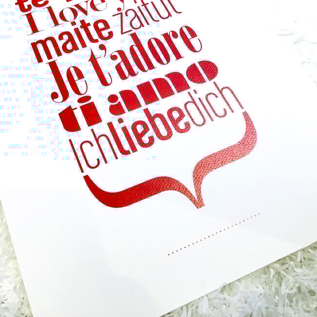 LÁMINA “TE QUIERO / I LOVE YOU” POSTER