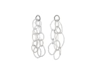 Image 1 of Long Chain Silver Filigree Earrings