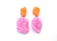 Image 1 of Sugar Double Pink & Orange Earrings
