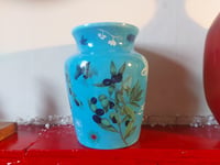 Blue Olive branch Vase 