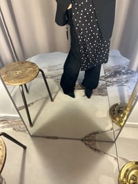 Image 1 of   Dots Apron Skirt – Satin