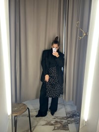 Image 2 of   Dots Apron Skirt – Satin