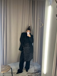 Image 4 of   Dots Apron Skirt – Satin