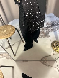 Image 6 of   Dots Apron Skirt – Satin