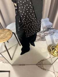 Image 7 of   Dots Apron Skirt – Satin