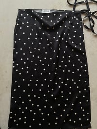 Image 9 of   Dots Apron Skirt – Satin