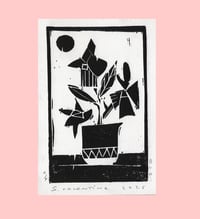 Pot of Flowers San Valentine special Black 