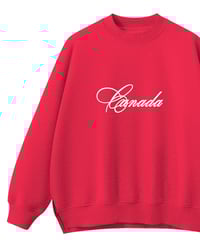 Image 2 of Northern Atelier True Red Black & White Canada Crewneck