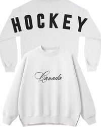 Image 4 of Northern Atelier True Red Black & White Canada Crewneck