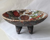 Image 5 of Handmade Paper Mache Bowl with Pomegranates | Eco Art Decor | ArtMood