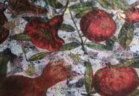 Image 10 of Handmade Paper Mache Bowl with Pomegranates | Eco Art Decor | ArtMood