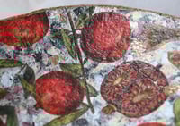Image 13 of Handmade Paper Mache Bowl with Pomegranates | Eco Art Decor | ArtMood