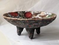 Image 3 of Handmade Paper Mache Bowl with Pomegranates | Eco Art Decor | ArtMood