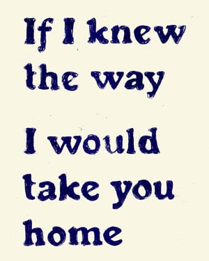 Image of If I Knew The Way, I Would Take You Home