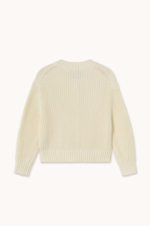 Image of 1-Chaqueta Round Neck Off White