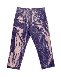 Image 2 of Bleached Navy Pants