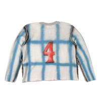 Image 2 of Airbrushed French Terry Sweater Blue
