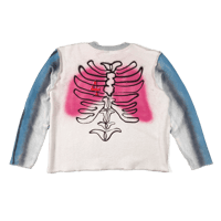 Image 2 of Airbrushed French Terry Sweater