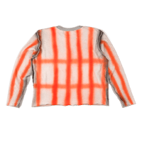 Image 2 of Airbrushed French Terry Sweater Orange