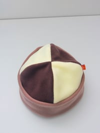 Image 3 of The Polar Fleece Hat in Mocha/Brown/Butter