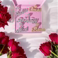 Image 3 of Iced Custom Name Plate Necklace