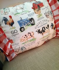 Image 2 of  Rooster/Ticking/white ruffle 