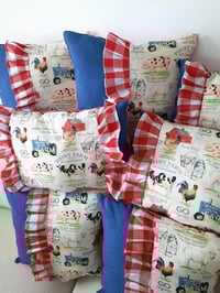 Image 4 of  Rooster/Ticking/white ruffle 