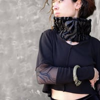 Image 4 of TOHOKU SHIRT | FULL BLACK ZEBRA PRINT VERSION