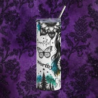 Image 2 of Affirmation Brave and Strong Tumbler