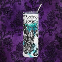 Image 3 of Affirmation Brave and Strong Tumbler