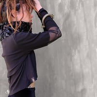 Image 7 of TOHOKU SHIRT | FULL BLACK ZEBRA PRINT VERSION