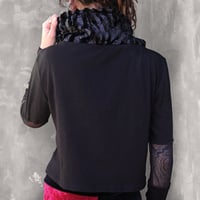 Image 8 of TOHOKU SHIRT | FULL BLACK ZEBRA PRINT VERSION