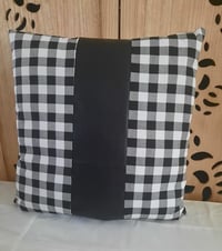 Image 1 of Plaid Black/Black faux leather