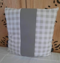Image 1 of Plaid Gray/Gray faux leather