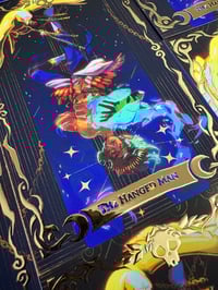 Image 4 of The Hanged Man: Hades II Prometheus Gold Foil Print