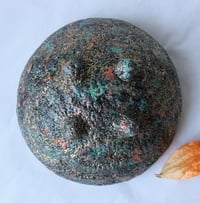 Image 6 of Handmade Floral Paper Mache Bowl | Eco Art Decor with Gold Rim | ArtMood