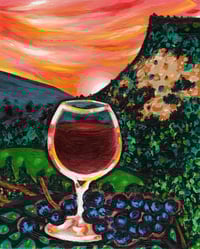 Image 1 of 'Hopeless Romantic' - Acrylic on Canvas Panel, 8x10 Framed