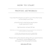 Image 3 of Custom order - Custom COLOR print vellum wrap for 5x7 card